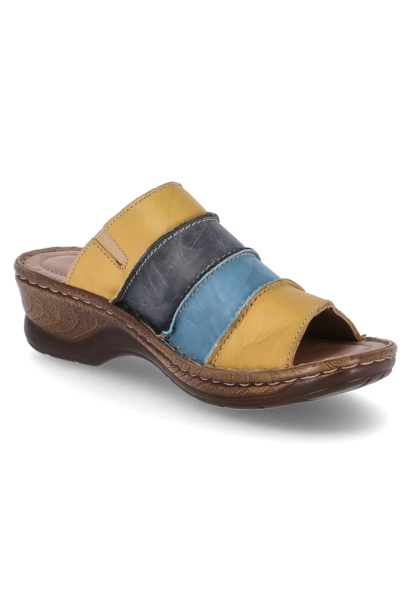 Josef Seibel Pantolette Hoch - Gelb-blau – Bild 6