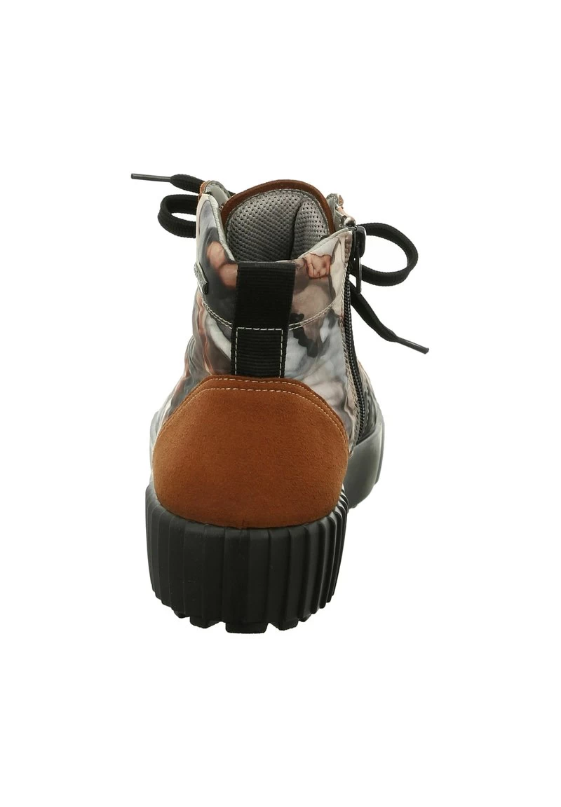 Schnürstiefelette - Braun Kombi – Bild 4