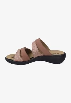 IBIZA - Pantolette Flach - Lachs Kombi