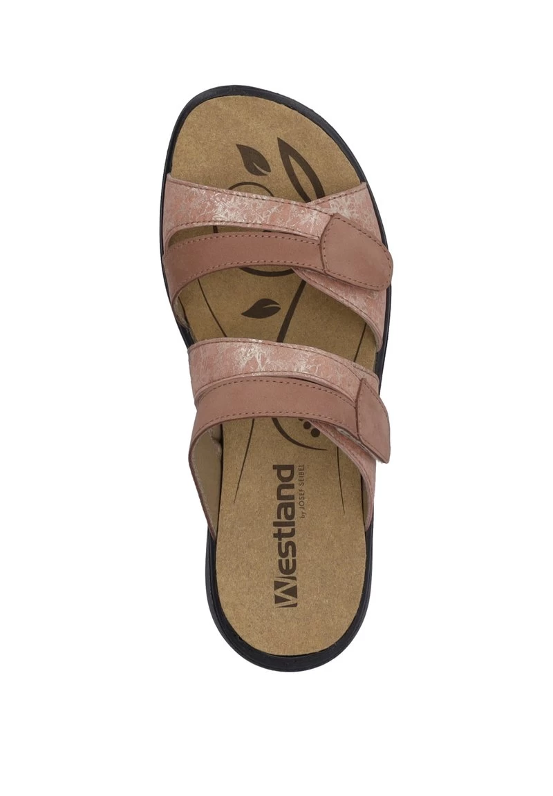 IBIZA - Pantolette Flach - Lachs Kombi – Bild 3