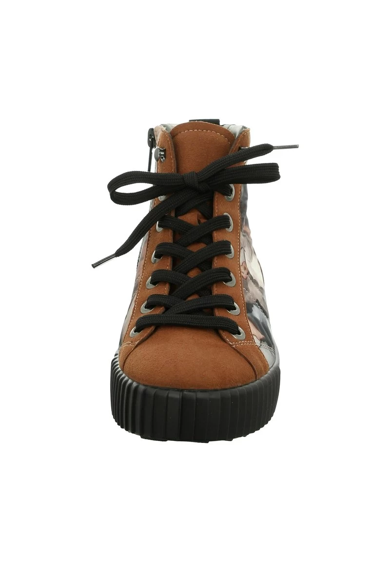 Schnürstiefelette - Braun Kombi – Bild 6