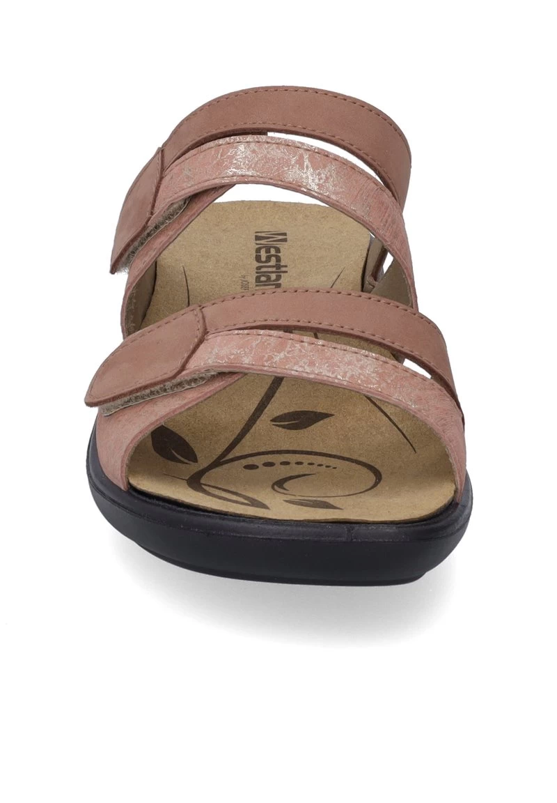 IBIZA - Pantolette Flach - Lachs Kombi – Bild 6