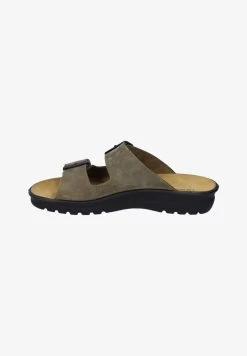 Pantolette Flach - Oliv