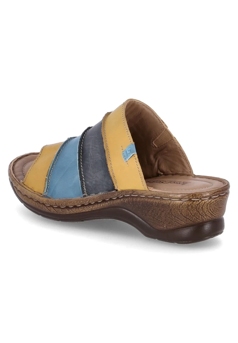 Josef Seibel Pantolette Hoch - Gelb-blau – Bild 3