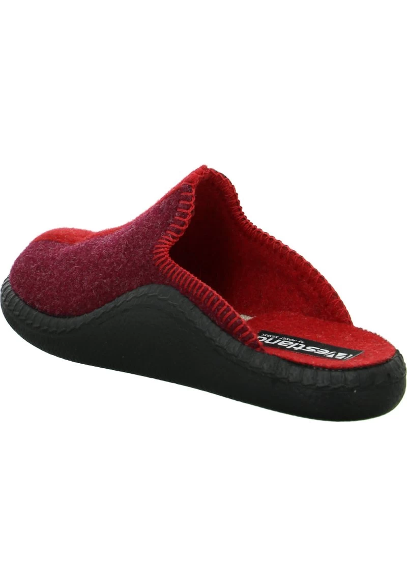 Pantolette Flach - Rot – Bild 3