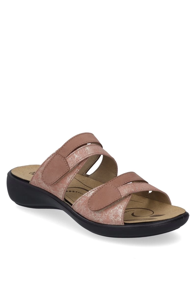 IBIZA - Pantolette Flach - Lachs Kombi – Bild 2